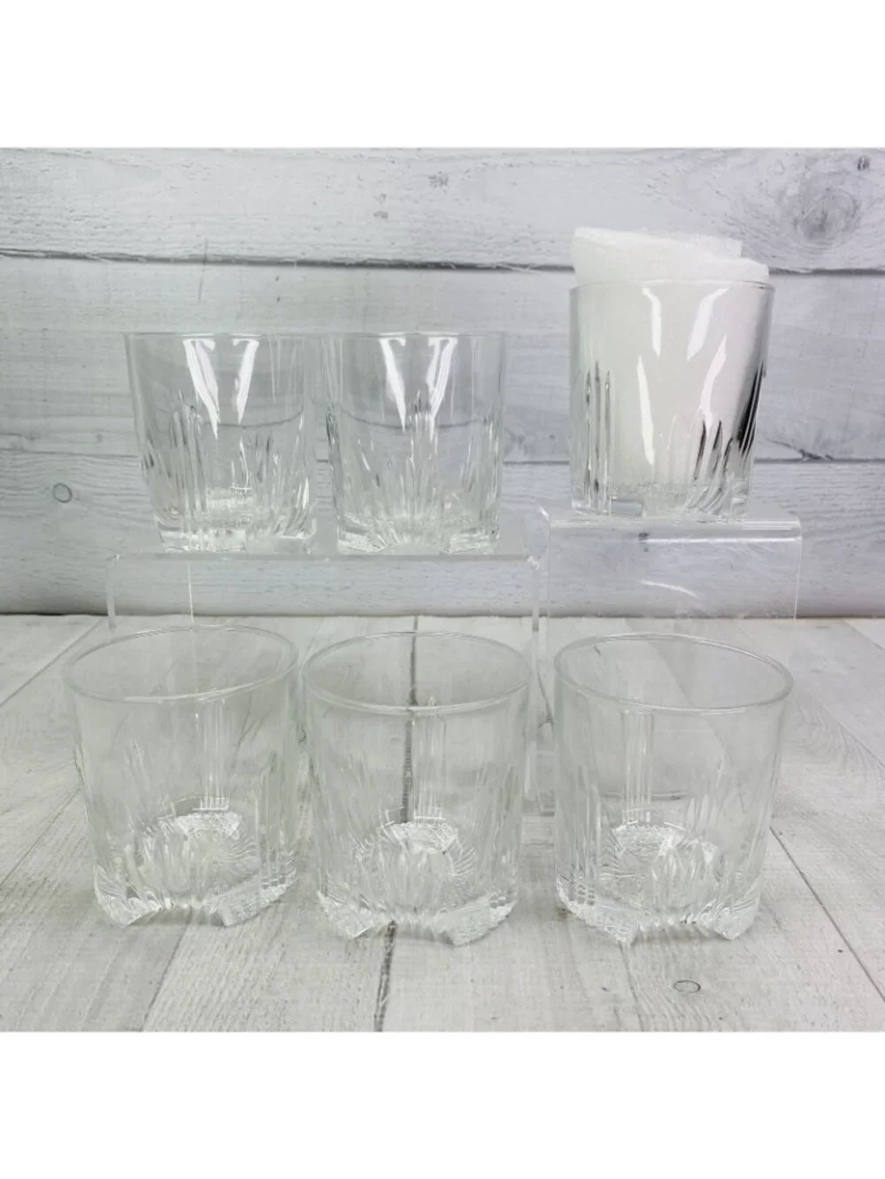 Paksh 7-Piece Italian Crafted Glass Decanter Stopper & Whisky Glasses Set Boxed